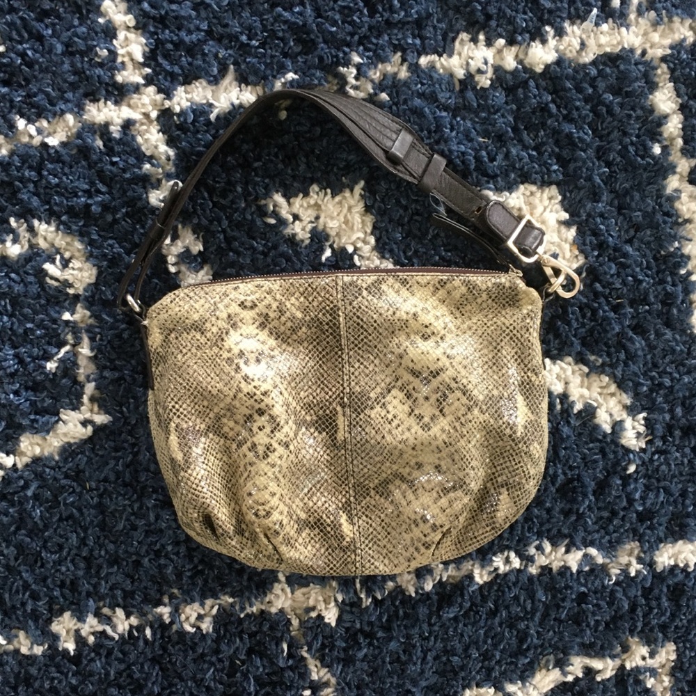 Banana Republic Slouchy Snakeskin Purse